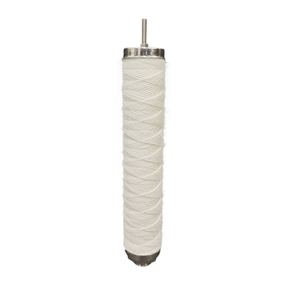 Cartucho de filtro enrollado en hilo de 28 mm con presión diferencial de funcionamiento máxima de 2,456 bar