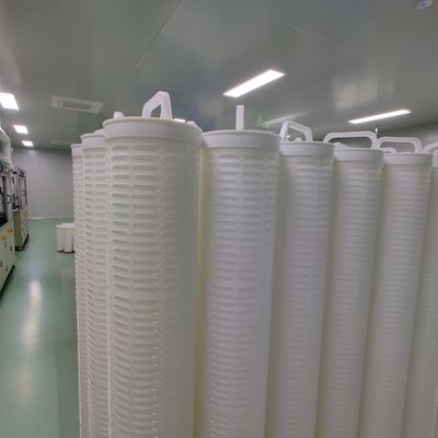 Flujo vendedor caliente del área de la filtración 6㎡ alto cartucho de filtro plisado 20 micrones de agua