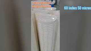 Cartucho de filtro de alto flujo de 60 pulgadas y 50 micrones para tratamiento de agua