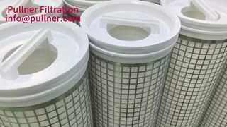 Cartucho de filtro resistente a altas temperaturas con jaula exterior de acero inoxidable y tapas de extremo reforzadas