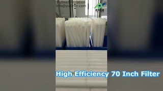 Proceso de producción de cartuchos de filtro de 70 pulgadas de central eléctrica