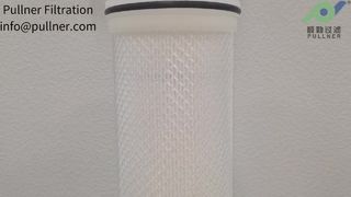 Cartucho de filtro de alto flujo de 60" para refinación de aceite de palma | Medio plisado de PET de alta temperatura