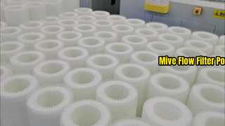 Cartucho de filtro de alto flujo PP plisado profundo RO 6,6㎡