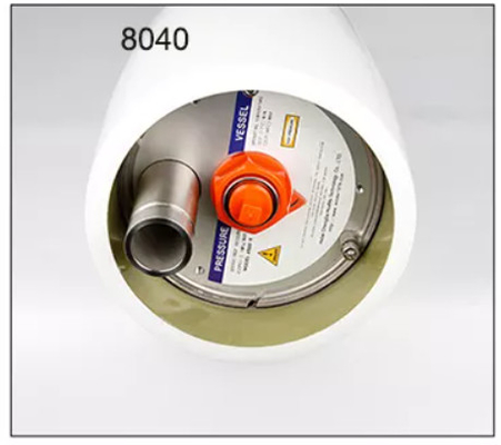 8 pulgadas 8040 8080 cartucho de membrana de fibra de vidrio carcasa de filtro de alto flujo