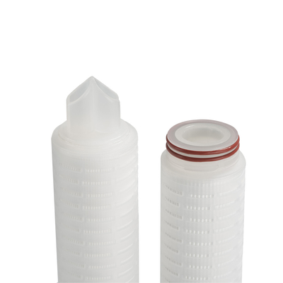 Cartucho de filtro plissado de 80 °C para esterilización con agua caliente fluida 5 - 40 pulgadas de longitud