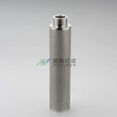 Cartucho de filtro de malla de alambre sinterizado de acero inoxidable de 10 pulgadas 316L con alta temperatura y resistencia a la corrosión para aplicaciones de alto flujo