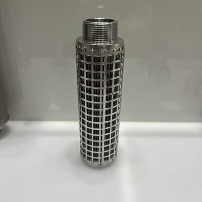 Cartucho de filtro plissado de fibra de acero inoxidable con resistencia a altas temperaturas, tamaño de poro graduado y gran área de filtración