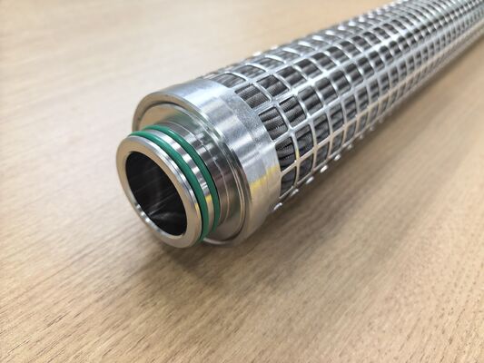 Cartucho de filtro plissado de acero inoxidable 316L con gran área de filtración y resistencia a altas temperaturas