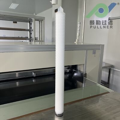Cartucho de filtro pliado de PP de 30 pulgadas para tratamiento de agua de RO con alta capacidad de retención de suciedad