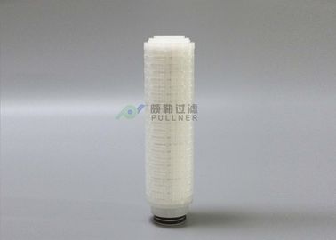 Cartucho de filtro farmacéutico plisado PTFE estéril del gas de aire de los filtros OD 2,7&quot;
