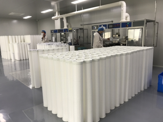 Alto cartucho de filtro de agua de la temperatura alta del flujo para el tratamiento condensado