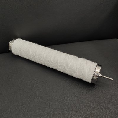 Cartucho de filtración de heridas de cuerda OD 60MM con núcleo de soporte de acero inoxidable 304/316