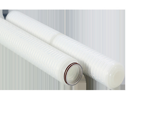 0.45um PP Filtro plissado con tapa de extremo de polipropileno Tamaño del poro 0.1um-60um Temperatura máxima 82°C