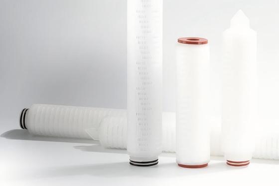 Cartucho de filtro de PTFE totalmente de teflón con material PVDF para aplicaciones resistentes a productos químicos y bajas precipitaciones