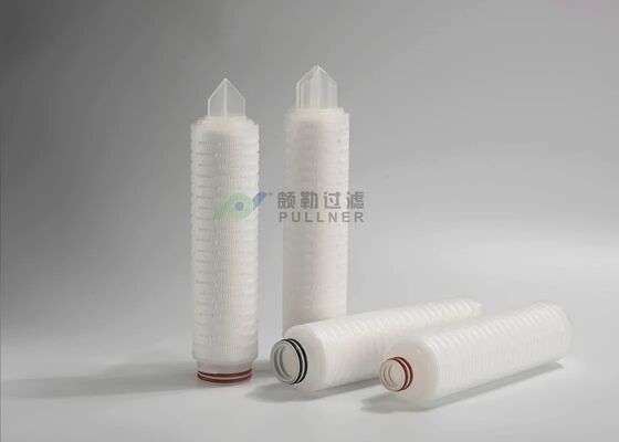 Cartucho de filtro de PTFE totalmente de teflón con material PVDF para aplicaciones resistentes a productos químicos y bajas precipitaciones