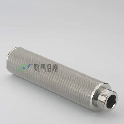 Cartucho filtrante de malla sinterizada de acero inoxidable 316L de 10 pulgadas con alta resistencia a la temperatura y a la corrosión para aplicaciones de alto flujo