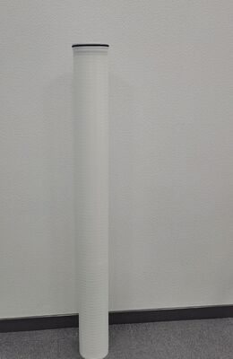 Cartucho de filtro de alto flujo de 60 pulgadas con medios de polipropileno plissado para filtración de agua de 0,1 a 100 mm