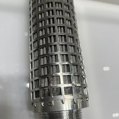 Cartucho filtrante plisado de fieltro de fibra de acero inoxidable 316L resistente a altas temperaturas con gran área de filtración