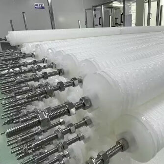 Cartucho de filtro plissado de agua condensada de central eléctrica de 70' con medios de polipropileno para filtración de alto flujo