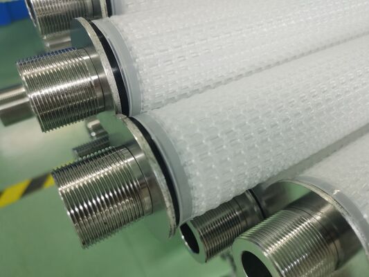 Cartucho de filtro de alto flujo enrollado en hilo con estructura de panal para planta de tratamiento de agua de mar