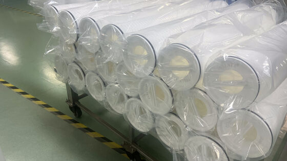 Cartucho de filtro de alto flujo de 40 pulgadas con caudal de 110M3/H y medio filtrante de PP para tratamiento de agua