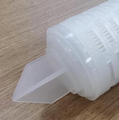 Cartucho de filtro plissado de PTFE personalizado con membrana de PTFE para filtración de líquidos químicos y de alta pureza con alta tasa de flujo