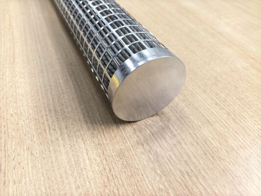 Cartucho de filtro plissado de acero inoxidable 316L con gran área de filtración y resistencia a altas temperaturas