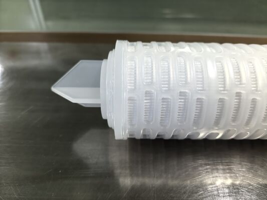 Cartucho de filtro plissado PES personalizado con membrana PES para filtración de líquidos químicos y de alta pureza de alta velocidad de flujo
