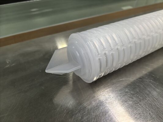 Cartucho de filtro plissado PES personalizado con membrana PES para filtración de líquidos químicos y de alta pureza de alta velocidad de flujo