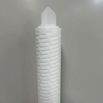 Cartucho de filtro de polipropileno pliado de alta densidad de 20 pulgadas con filtración de 0,1-20um de micrones