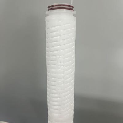 Cartucho de filtro de polipropileno pliado de alta densidad de 20 pulgadas con filtración de 0,1-20um de micrones