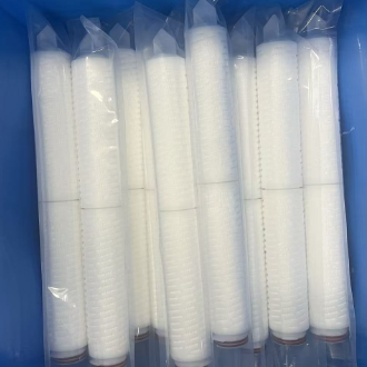 Cartucho de filtro de polipropileno pliado de alta densidad de 20 pulgadas con filtración de 0,1-20um de micrones