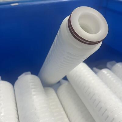Cartucho de filtro de polipropileno pliado de alta densidad de 20 pulgadas con filtración de 0,1-20um de micrones