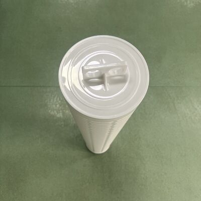 Cartucho de filtro plissado de gran flujo de PP industrial con rango de micrones de 1um-100um para prefiltración de RO