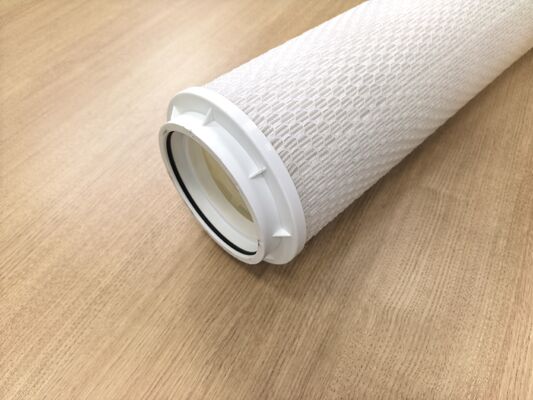 Conexión personalizada Cartucho de filtro de alto flujo con gran diámetro para filtración de agua de mar utilizando material de polipropileno