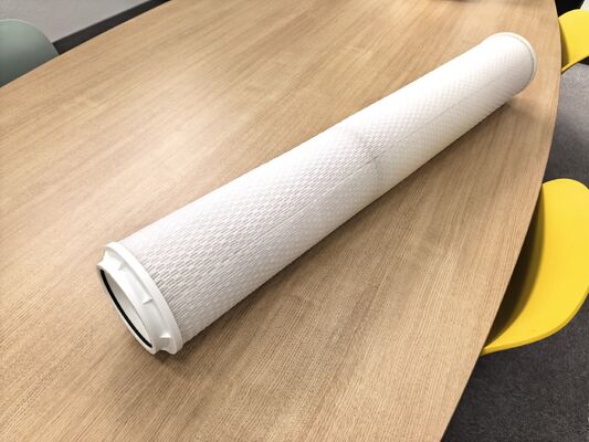 Conexión personalizada Cartucho de filtro de alto flujo con gran diámetro para filtración de agua de mar utilizando material de polipropileno