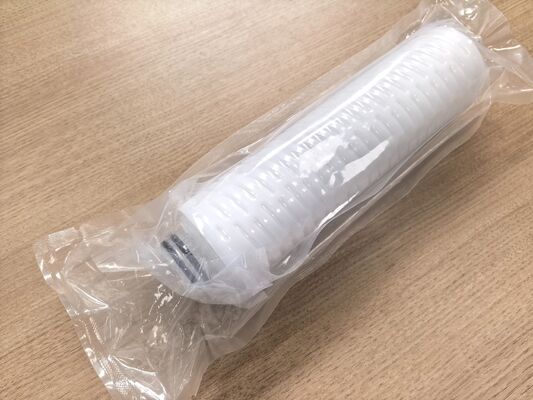 Cartucho de filtro de PVDF resistente a la corrosión con resistencia a altas temperaturas y membrana de PTFE hidrofílica para filtración química