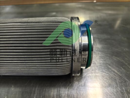Tapa de filtro personalizada: cartucho de filtro plisado de acero inoxidable 316L de 10 pulgadas, fieltro de fibra sinterizada para filtración industrial a alta temperatura