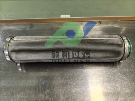 Tapa de filtro personalizada: cartucho de filtro plisado de acero inoxidable 316L de 10 pulgadas, fieltro de fibra sinterizada para filtración industrial a alta temperatura
