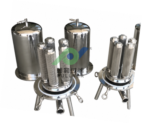 Carcasa de filtro multicartucho SS304/316L con certificación ISO para pretratamiento de ósmosis inversa y tratamiento de agua industrial