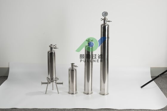 Carcasa de filtro de cartucho único de acero inoxidable 316L para filtración de líquidos industriales con diferentes dimensiones