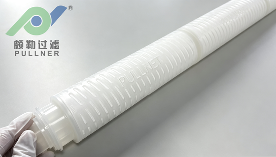 Cartucho de filtro de membrana PES de alto flujo de 40 pulgadas para filtración de microelectrónica