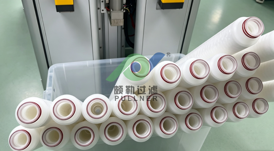 Cartucho de filtro de membrana PES de alto flujo de 40 pulgadas para filtración de microelectrónica