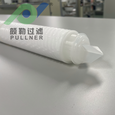 Cartucho de filtro de membrana PES de alto flujo de 40 pulgadas para filtración de microelectrónica