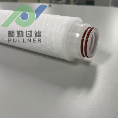 Cartucho de filtro de membrana PES de alto flujo de 40 pulgadas para filtración de microelectrónica